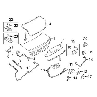 BMW OE - Trunk Lid - Lid & Components