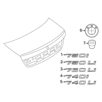 BMW OE - Trunk Lid - Exterior Trim