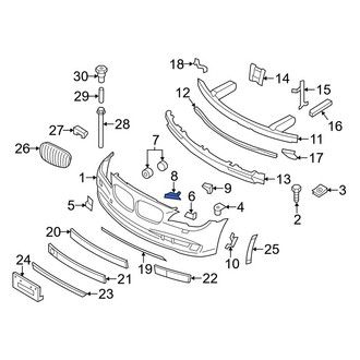 BMW OE - Right Bumper Cover Reinforcement Bracket