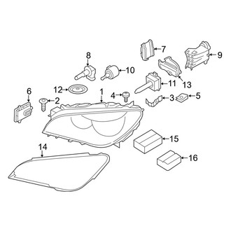 BMW OE - Front Lamps - Headlamp Components (Xenon)