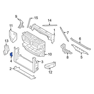 BMW OE - Left Radiator Support Side Panel Bracket