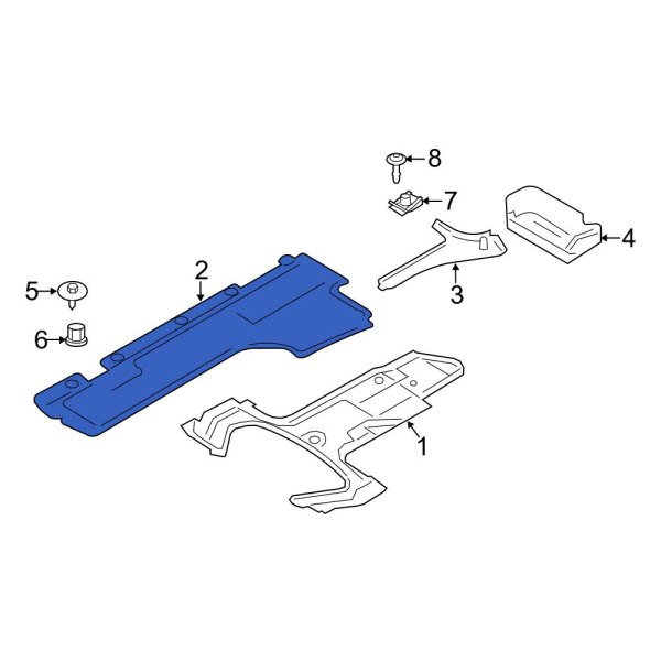 Radiator Support Splash Shield