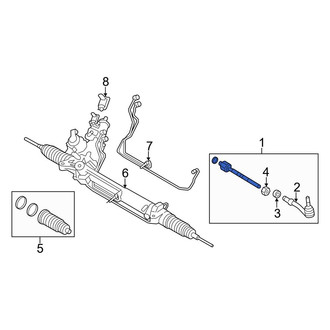 BMW OE - Right Steering Tie Rod Assembly