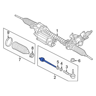 BMW OE - Right Steering Tie Rod Assembly