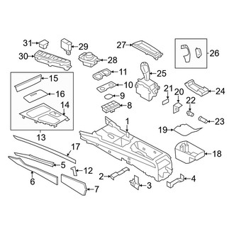BMW OE - Front Console (Components)