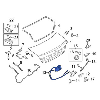 BMW OE - Rear Deck Lid Release Solenoid