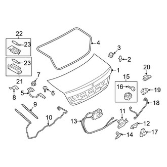 BMW OE - Trunk Lid - Lid & Components