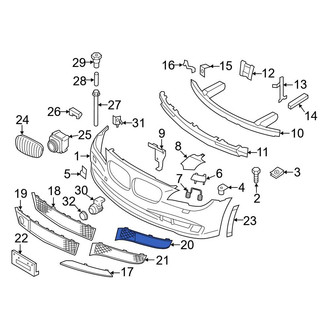BMW OE - Front Right Lower Grille