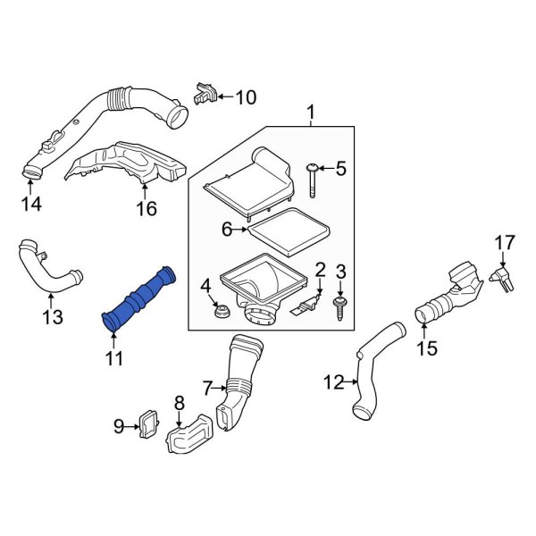 Engine Air Intake Hose