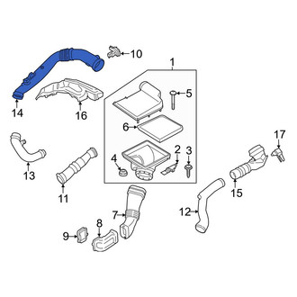 BMW OE - Upper Engine Air Intake Hose