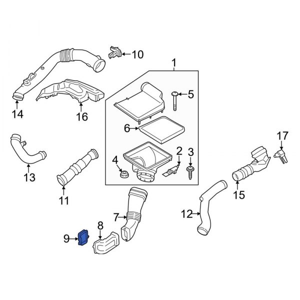 Engine Air Intake Hose Adapter