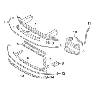 BMW OE - Front Bumper & Grille - Bumper & Components (W/O M Package, Bumper Support)