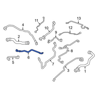 BMW OE - Upper Radiator Coolant Hose