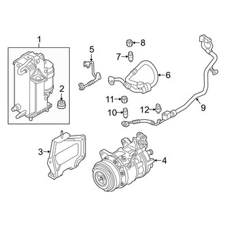 BMW OE - Air Conditioner & Heater - Condenser, Compressor & Lines