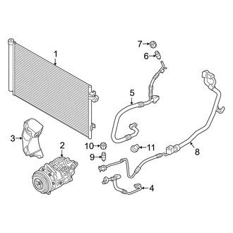BMW OE - Air Conditioner & Heater - Condenser, Compressor & Lines (4.4L)