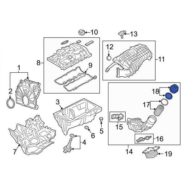 Engine Oil Filter Housing Cover