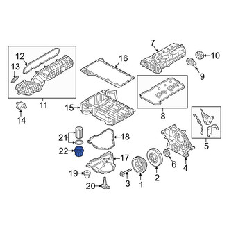 BMW OE - Engine Oil Filter Housing Cover