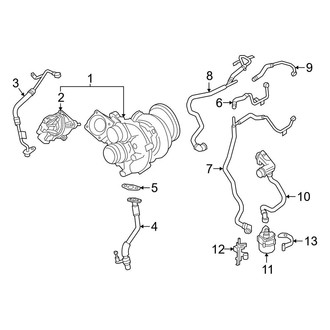 BMW OE - Engine - Turbocharger & Components (Turbocharger & Lines), (4.4L)