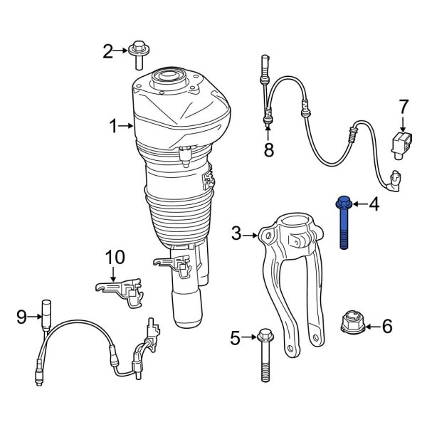 Suspension Strut Fork Bolt