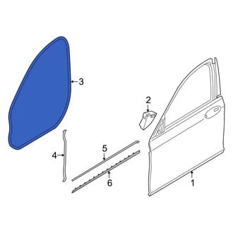 BMW OE - Front Outer Door Seal