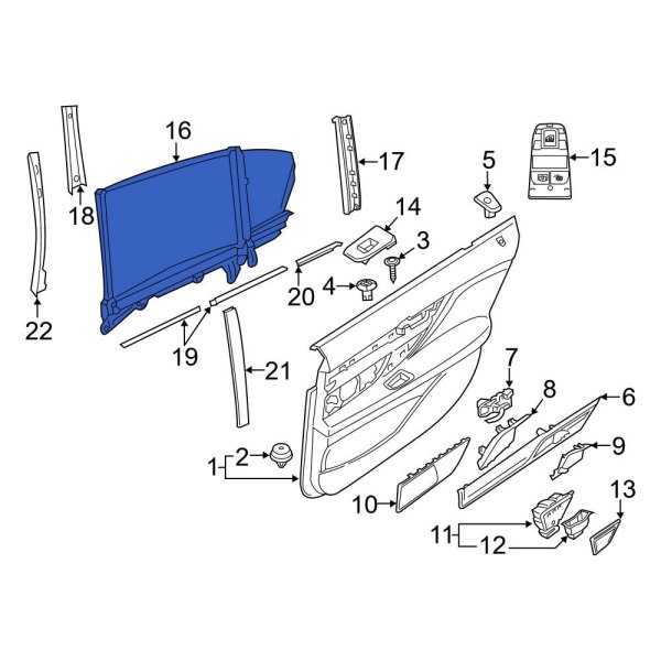 Door Glass Sunshade