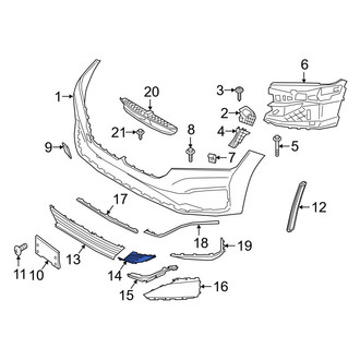 BMW OE - Front Left Lower Inner Grille