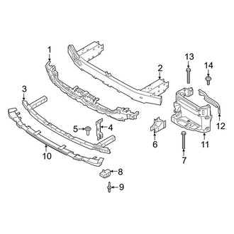 BMW OE - Front Bumper & Grille - Bumper & Components (W/O M Type Bumper Support)