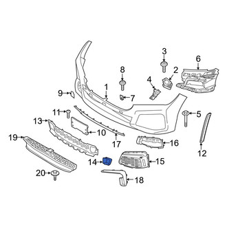 BMW OE - Front Right Grille Molding