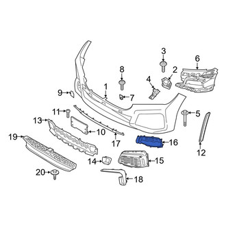 BMW OE - Front Left Upper Outer Grille