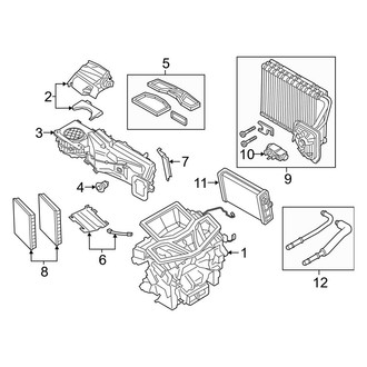 BMW OE - Air Conditioner & Heater - Evaporator & Heater Components (Base)