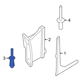 BMW OE - Rocker Panel Molding Rivet
