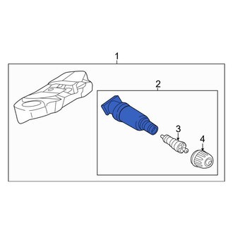 BMW OE - Tire Pressure Monitoring System (TPMS) Sensor Service Kit