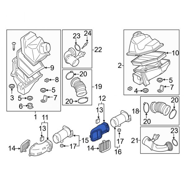 Engine Air Intake Hose