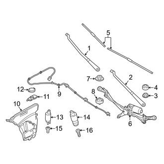 BMW OE - Windshield - Wiper & Washer Components (Base)