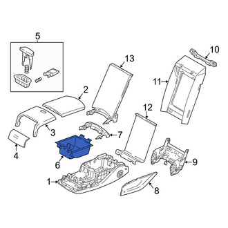 BMW OE - Rear Console Tray