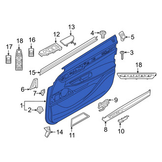 BMW OE - Front Left Inner Door Interior Trim Panel