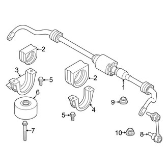 BMW OE - Rear Suspension - Stabilizer Bar & Components (With Dynamic Drive), (Base)