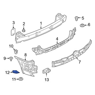 BMW OE - Left Bumper Cover Support Rail Insulator