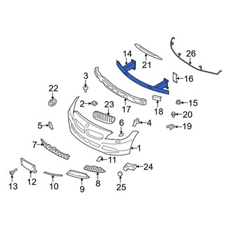 BMW OE - Front Bumper Cover Reinforcement