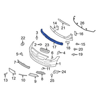 BMW OE - Front Bumper Impact Absorber
