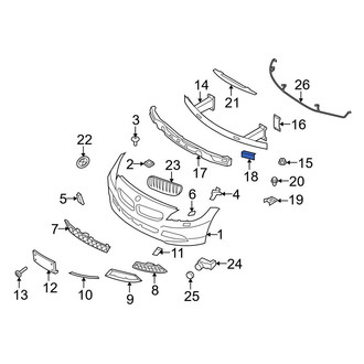 BMW OE - Front Right Bumper Impact Absorber