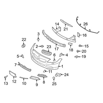 BMW OE - Front Bumper - Bumper & Components (W/O M Package)