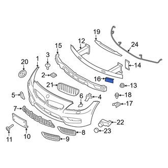BMW OE - Front Left Bumper Impact Absorber