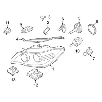BMW OE - Front Lamps - Headlamp Components