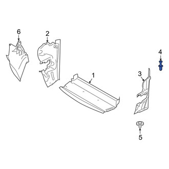 BMW OE - Radiator Support Side Panel Clip