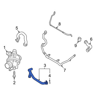 BMW OE - Engine Coolant Overflow Hose
