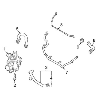 BMW OE - Cooling - Hoses & Pipes (Manual Top), (Standard Tr)