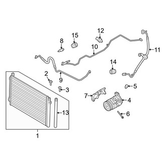 BMW OE - Air Conditioner & Heater - Condenser, Compressor & Lines