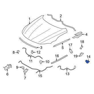 BMW OE - Front Hood Release Handle