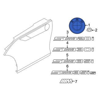 BMW OE - Front Fender Emblem